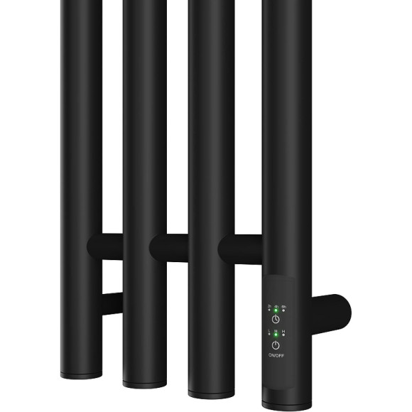 Электрический полотенцесушитель Point Деметра PN12832B П3 180x1200 диммер справа Черный Электрический полотенцесушитель Point Деметра PN12832B П3 180x1200 диммер справа Черный