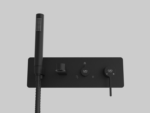 Смеситель для ванны GPD Gildo Colored MKA165-S Черный