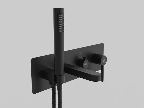 Смеситель для ванны GPD Gildo Colored MKA165-S Черный