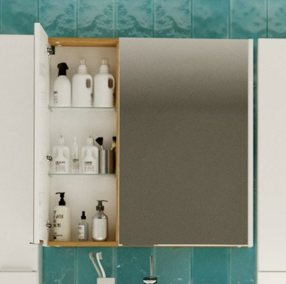 Зеркальный шкаф 1MarKa Gaula 60 У92511 White