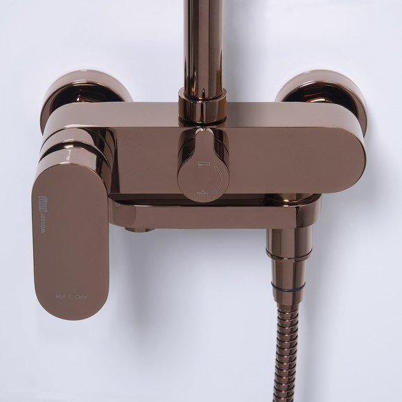 Душевая система WasserKRAFT Asphe A17301 Розовое золото