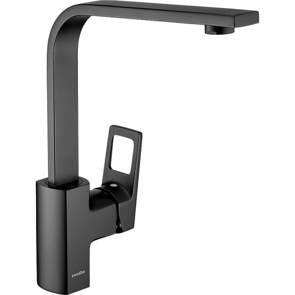 Смеситель для кухни Swedbe Kronos 2041B Черный матовый Смеситель для кухни Swedbe Kronos 2041B Черный матовый