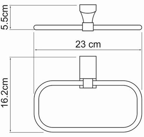 Кольцо для полотенец WasserKRAFT Exter K-5260 Светлая бронза Кольцо для полотенец WasserKRAFT Exter K-5260 Светлая бронза