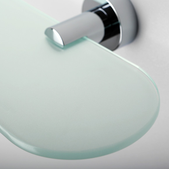 Стеклянная полка WasserKRAFT Donau K-9424 Хром Стеклянная полка WasserKRAFT Donau K-9424 Хром