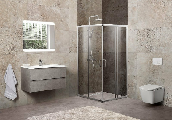 Душевой уголок BelBagno Unique 100х100 UNIQUE-A-2-85/100-P-Cr профиль Хром стекло рифленое Душевой уголок BelBagno Unique 100х100 UNIQUE-A-2-85/100-P-Cr профиль Хром стекло рифленое