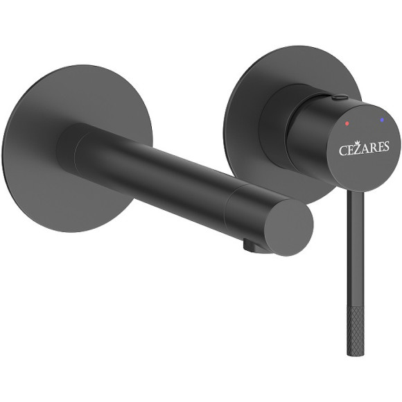 Смеситель для раковины Cezares Relax RELAX-BLI2-2-NOP-W0 Черный матовый