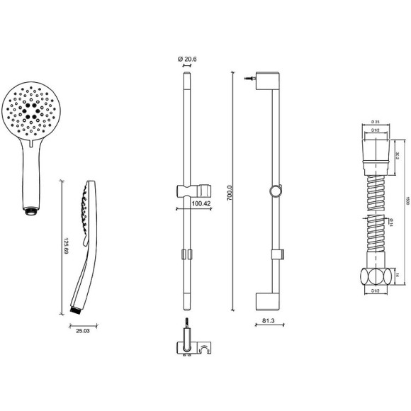 Комплект смесителей Jacob Delafon Lucien E20850RU-CP Хром