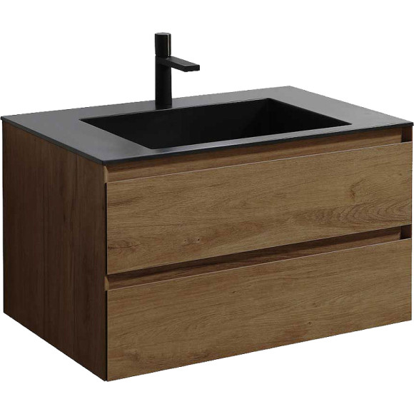 Тумба под раковину Vincea Luka 80 VMC-2L800TO подвесная T.Oak