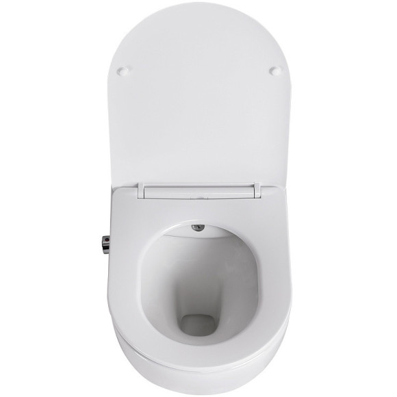 Унитаз биде BelBagno Uno BB3105CHR-BS/SC подвесной с сиденьем Микролифт