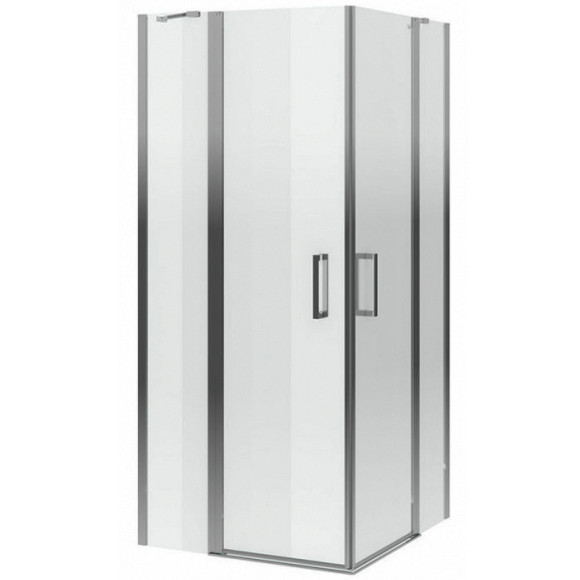 Душевой уголок Excellent Mazo 90х90 KAEX.3000.2S.9090.LPx2+KAEX.3023.2D.0500.LP (KAEX.3023.2D.0500.LP+KAEX.3000.2S.9090.LP) профиль Хром стекло прозрачное