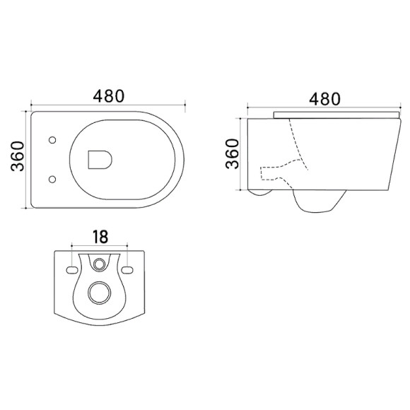 Унитаз Azario Nova AZ2217 подвесной Белый с сиденьем Микролифт Унитаз Azario Nova AZ2217 подвесной Белый с сиденьем Микролифт