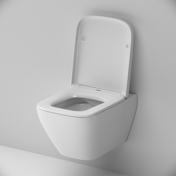 Унитаз AM.PM Spirit V2.0 Square FlashClean C701701SC подвесной с сиденьем микролифт Унитаз AM.PM Spirit V2.0 Square FlashClean C701701SC подвесной с сиденьем микролифт