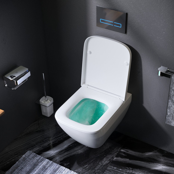 Унитаз AM.PM Spirit V2.0 Square FlashClean C701701SC подвесной с сиденьем микролифт Унитаз AM.PM Spirit V2.0 Square FlashClean C701701SC подвесной с сиденьем микролифт