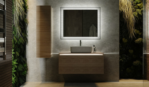 Зеркало Jorno Karat 100 Kar.02.100/P/W с подсветкой с бесконтактным выключателем