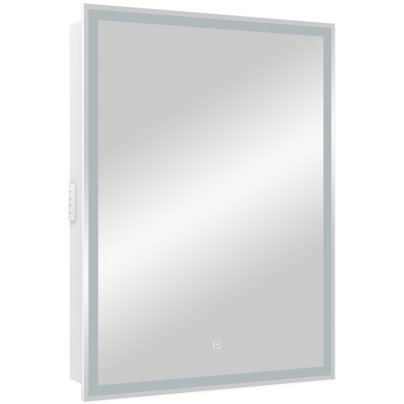 Зеркальный шкаф Континент Allure LED 60 R МВК005 с подсветкой Белый Зеркальный шкаф Континент Allure LED 60 R МВК005 с подсветкой Белый