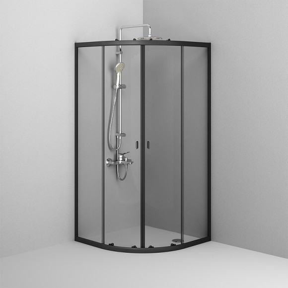 Душевой уголок AM.PM X-Joy Twin Slide 90х90 W88G-205-090BT64 профиль Черный матовый стекло прозрачное Душевой уголок AM.PM X-Joy Twin Slide 90х90 W88G-205-090BT64 профиль Черный матовый стекло прозрачное