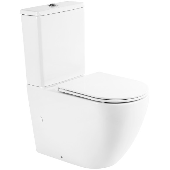 Унитаз компакт BelBagno Sfera-R BB2141CPR/BB870SC без бачка с сиденьем Микролифт