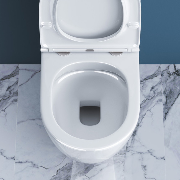 Унитаз компакт BelBagno Sfera-R BB2141CPR/BB870SC без бачка с сиденьем Микролифт Унитаз компакт BelBagno Sfera-R BB2141CPR/BB870SC без бачка с сиденьем Микролифт