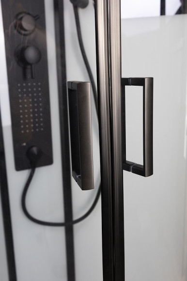 Душевая кабина Niagara Premium 100x100 NG-6902-01G Black с гидромассажем Душевая кабина Niagara Premium 100x100 NG-6902-01G Black с гидромассажем