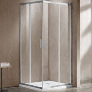 Душевой уголок Vincea Garda 110x110 VSS-1G1111CL профиль Хром стекло прозрачное