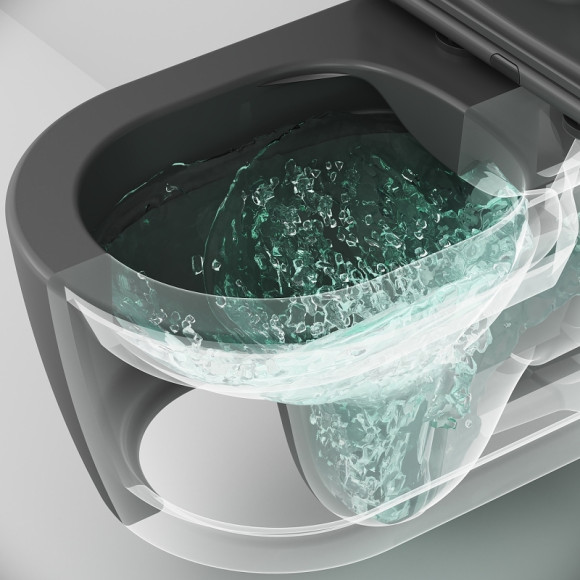 Унитаз AM.PM Func FlashClean C8F1700MBSC подвесной Черный матовый с сиденьем Микролифт