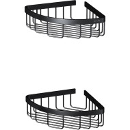 Полка корзина AM.PM Sense L A7452222 угловая Черная матовая Полка корзина AM.PM Sense L A7452222 угловая Черная матовая