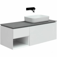 Тумба под раковину Allen Brau Infinity 120 R 1.21008.WM подвесная Белая матовая