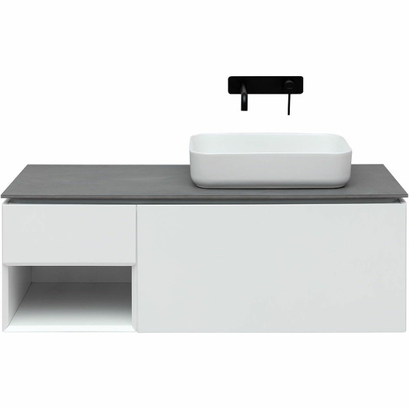 Тумба под раковину Allen Brau Infinity 120 R 1.21008.WM подвесная Белая матовая Тумба под раковину Allen Brau Infinity 120 R 1.21008.WM подвесная Белая матовая