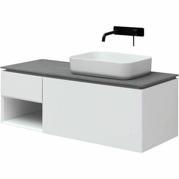 Тумба под раковину Allen Brau Infinity 120 R 1.21008.WM подвесная Белая матовая Тумба под раковину Allen Brau Infinity 120 R 1.21008.WM подвесная Белая матовая