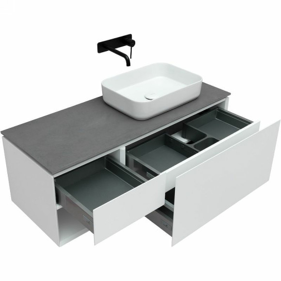 Тумба под раковину Allen Brau Infinity 120 R 1.21008.WM подвесная Белая матовая Тумба под раковину Allen Brau Infinity 120 R 1.21008.WM подвесная Белая матовая