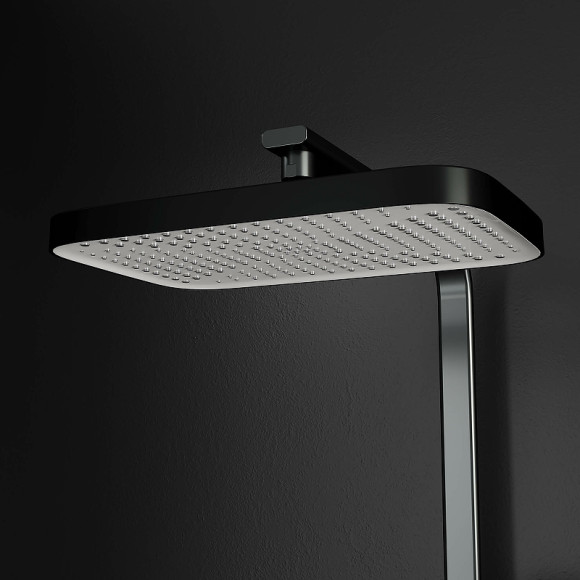 Душевая система RGW Shower Panels SP-34B 51140134-04 с термостатом Черная матовая