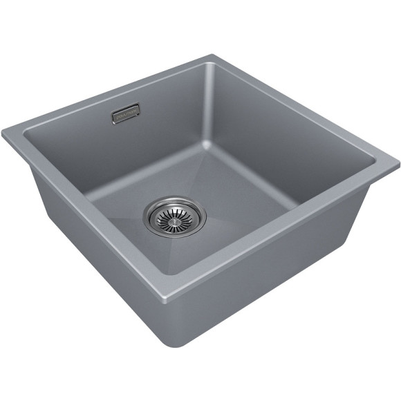 Кухонная мойка Paulmark Lumi 45 UNI LU45-GRM Серый металлик Кухонная мойка Paulmark Lumi 45 UNI LU45-GRM Серый металлик
