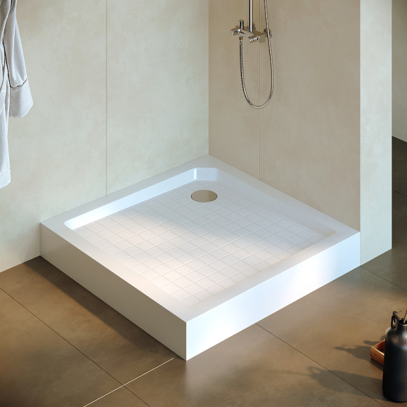 Душевой поддон из стеклопластика RGW SMC-W 90x90 57350199-01 Белый Душевой поддон из стеклопластика RGW SMC-W 90x90 57350199-01 Белый
