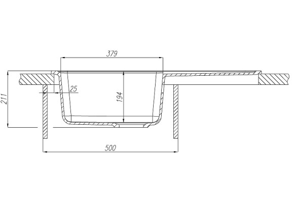 Кухонная мойка Aquaton Аманда 78 1A712832AD230 Серая