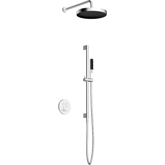 Душевая система AQUAme AQM8401CR с термостатом Хром