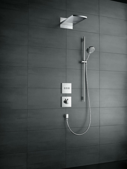 Смеситель для душа Hansgrohe ShowerSelect HighFlow 15760670 с термостатом Черный матовый