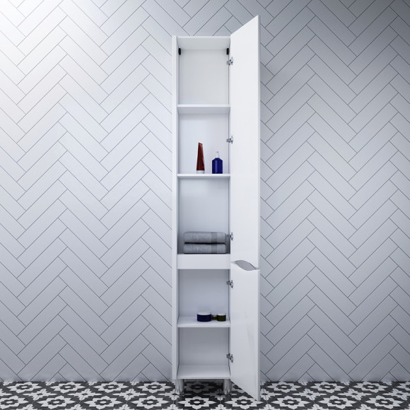 Шкаф пенал AM.PM Like 35 R M80CSR0356WG Белый Шкаф пенал AM.PM Like 35 R M80CSR0356WG Белый