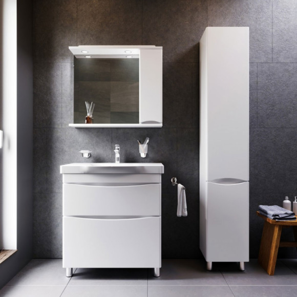 Шкаф пенал AM.PM Like 35 R M80CSR0356WG Белый Шкаф пенал AM.PM Like 35 R M80CSR0356WG Белый