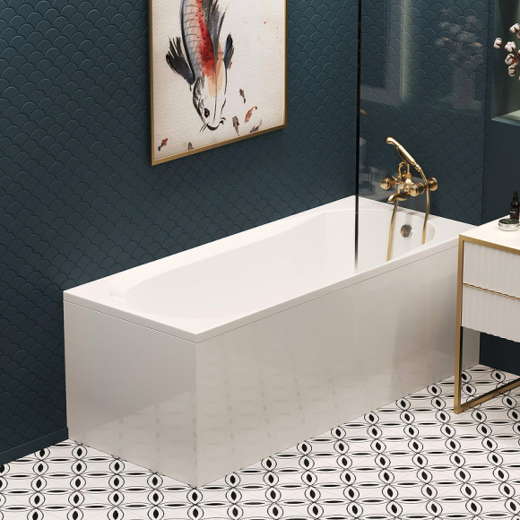 Акриловая ванна Corpa Nera Milano 160x70 CN05008WH без гидромассажа