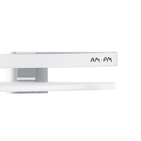 Стеклянная полка AM.PM Sense L A7456100 угловая Серебристая Стеклянная полка AM.PM Sense L A7456100 угловая Серебристая