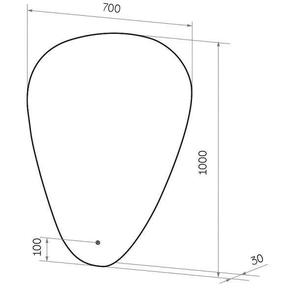 Зеркало Континент Voyage 700х1000 ЗЛП615 с подсветкой с сенсорным выключателем Зеркало Континент Voyage 700х1000 ЗЛП615 с подсветкой с сенсорным выключателем