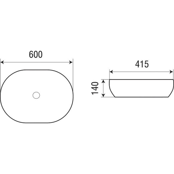 Раковина-чаша WeltWasser Elbach 2192 60 10000003859 Белый глянец