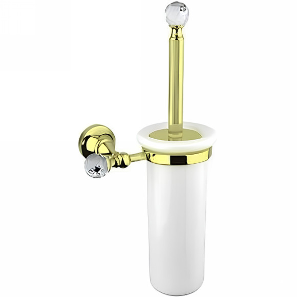 Ершик для унитаза Cezares Olimp OLIMP-TB-03/24-Sw Золото 24 карат с кристаллами Swarovski