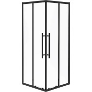 Душевой уголок Esbano Flex 90x90 ESOGF90KVB профиль Черный стекло прозрачное