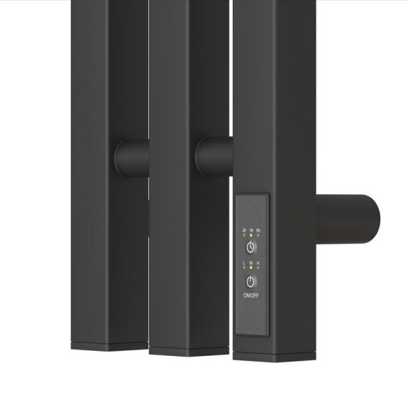 Электрический полотенцесушитель Point Гермес PN13822B П3 120x1200 диммер справа Черный Электрический полотенцесушитель Point Гермес PN13822B П3 120x1200 диммер справа Черный