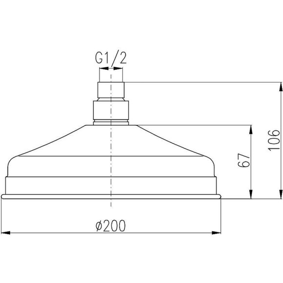 Верхний душ Rav Slezak KS0020CMAT Черный матовый Верхний душ Rav Slezak KS0020CMAT Черный матовый