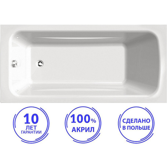 Акриловая ванна C-Bath Muse 180x70 CBQ011002 без гидромассажа