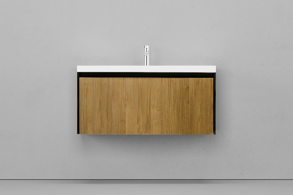 Тумба под раковину Velvex Klaufs 100 tpKLA.100.1Y.NEW-617.217 подвесная Шатанэ Черная