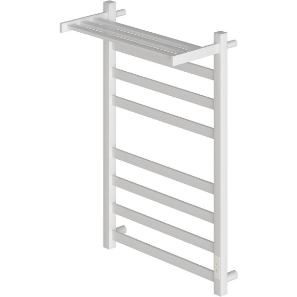 Электрический полотенцесушитель Point Меркурий PN83858PW П7 500x800 с полкой, диммер справа Белый Электрический полотенцесушитель Point Меркурий PN83858PW П7 500x800 с полкой, диммер справа Белый