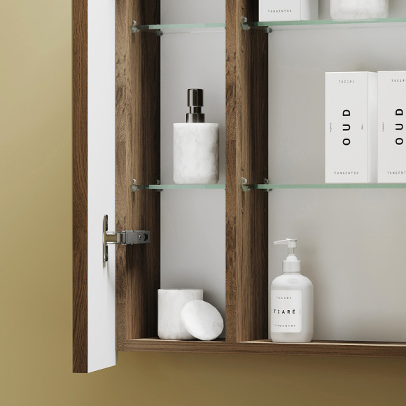 Зеркальный шкаф Sancos Mirror 70 MI70ECH с подсветкой Дуб чарльстон Зеркальный шкаф Sancos Mirror 70 MI70ECH с подсветкой Дуб чарльстон